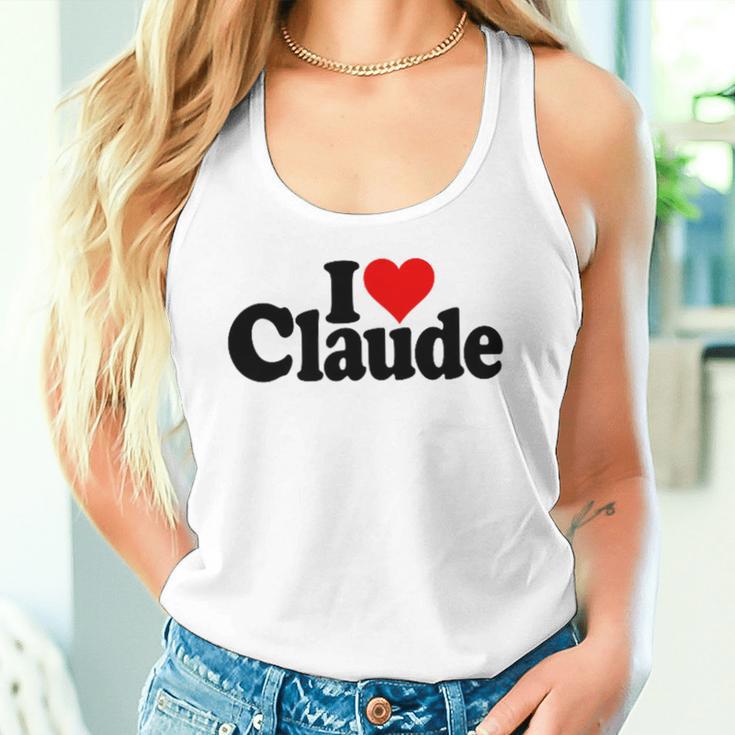 I Love Heart Claude Namee On A タンクトップ