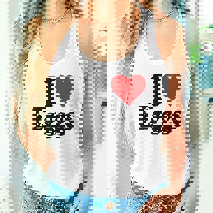 アイラブエッグアイハートエッグ タンクトップ