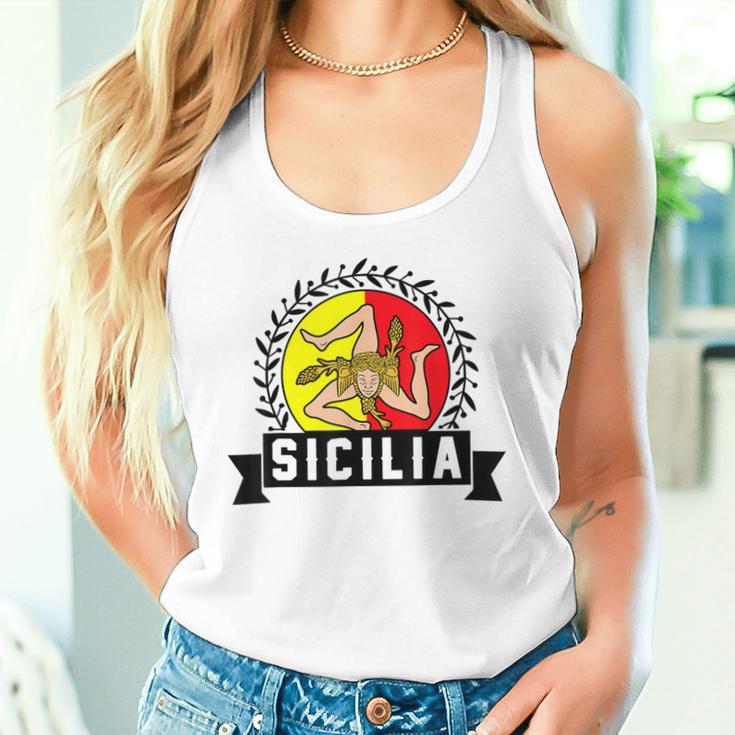 シチリア国旗 シチリア・パレルモ イタリア タンクトップ