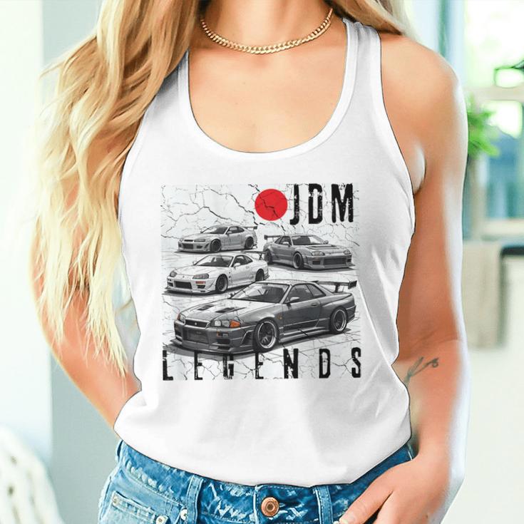 バックプリント ディストレス Jdm レジェンド レースカー 日本国旗 ギフト タンクトップ