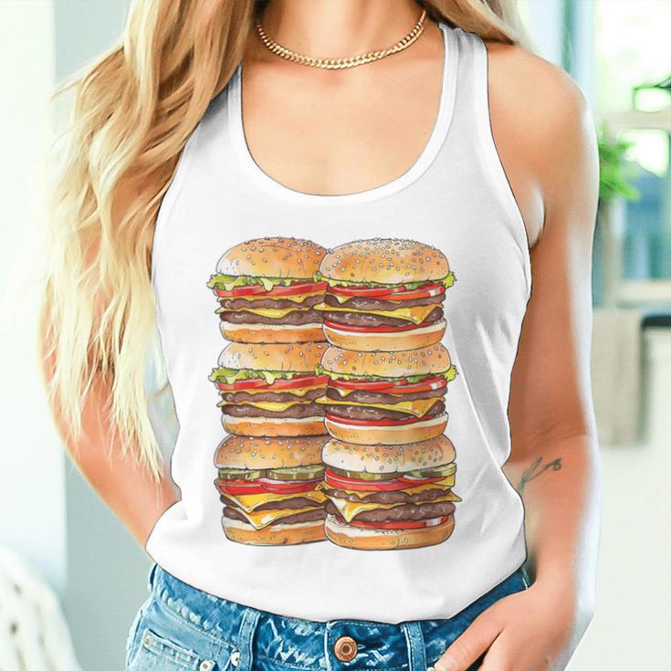 ハンバーガーデイパック ハンバーガー 6パック 腹筋 フェイク腹筋ジム タンクトップ