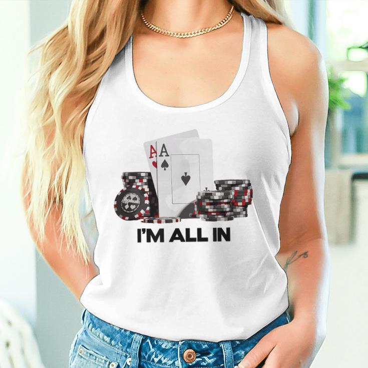 ポーカーエース、I Am All In タンクトップ