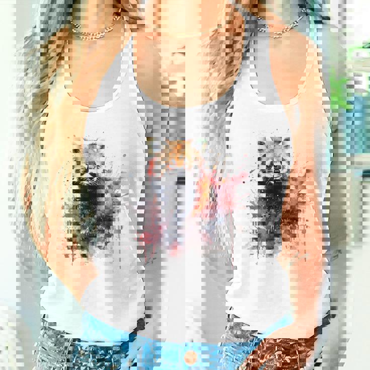 レッサーパンダ 恋人 アートワーク タンクトップ