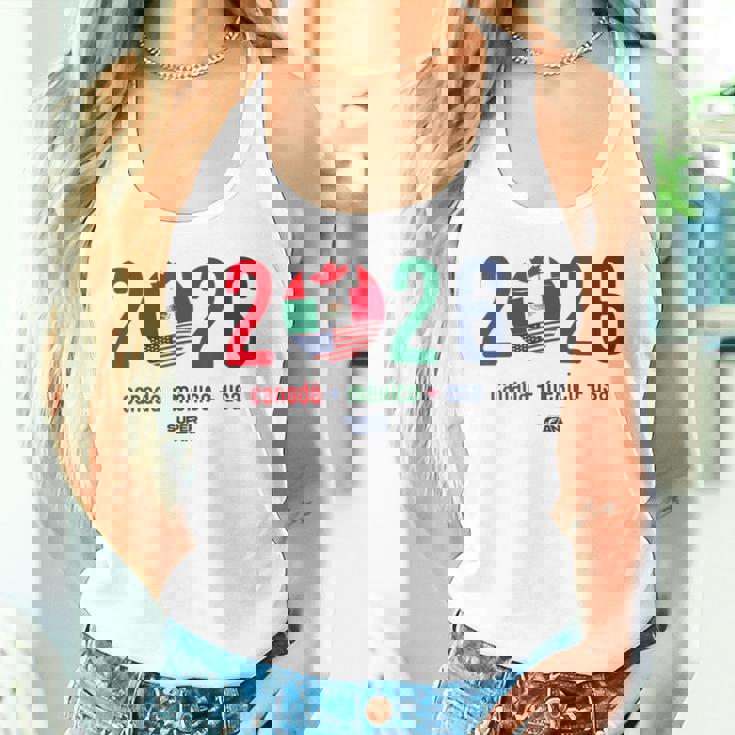 ワールドカップ2026開催国サッカーデザイン タンクトップ