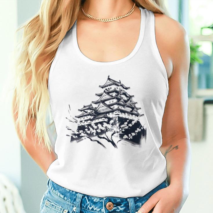 日本伝統風姫路城 タンクトップ