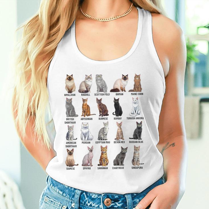 猫の種類教育猫の品種チャートガイド タンクトップ