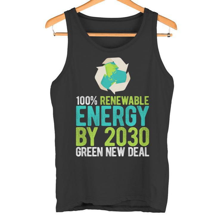 2030年までにグリーンニューディールの再生可能エネルギー 長袖tシャツ タンクトップ