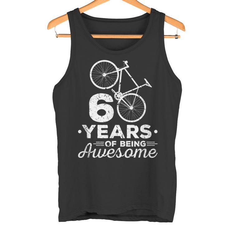 60 Years Of Being Awesome ロードバイク・サイクリングバイシクル タンクトップ