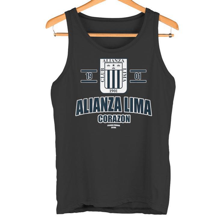 Alianza Lima Peru メンズ レディース サッカー ペルーエスクード タンクトップ