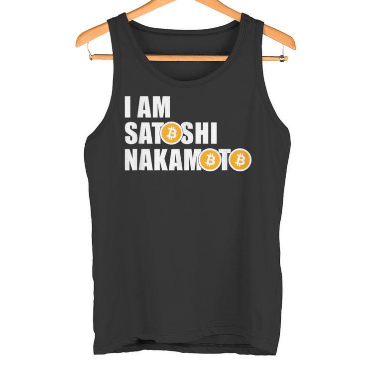 I Amatoshi Nakamoto Bitcoin Creator Meme タンクトップ