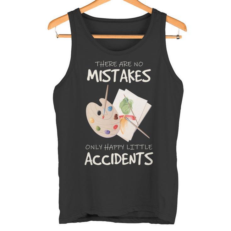Artist Mistakes Happy Accidents アートパレット 絵画 引用 長袖tシャツ タンクトップ