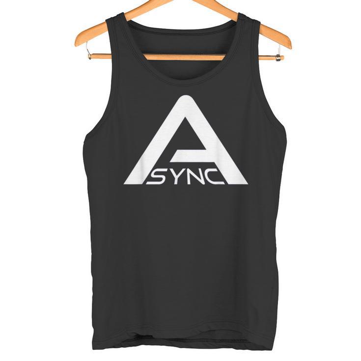 Async Backroom Pixels Research タンクトップ
