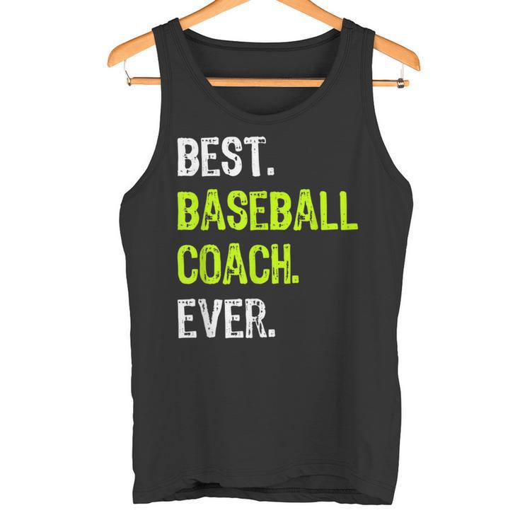 Best Baseball Coach Ever タンクトップ