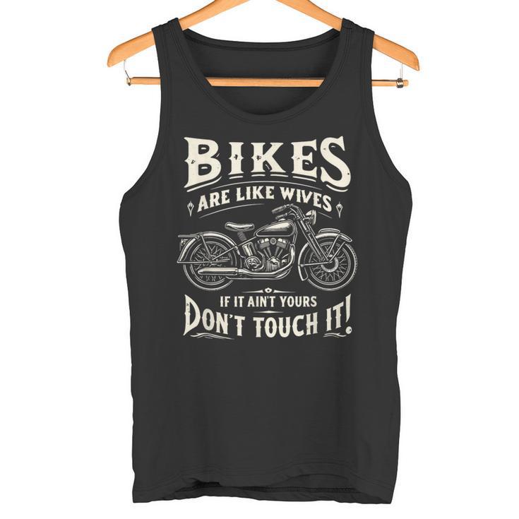 Bikes Are Like Wives 面白い オートバイ バイカー 妻 タンクトップ