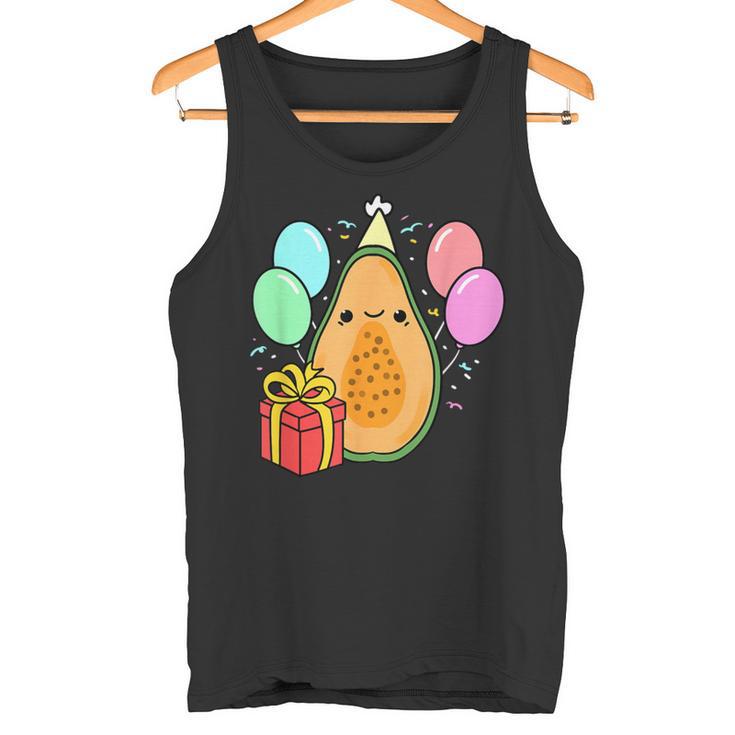 Birthday Papaya For Papaya Loverバースデーパパイヤ・フォー・パパイヤ・ラバー タンクトップ
