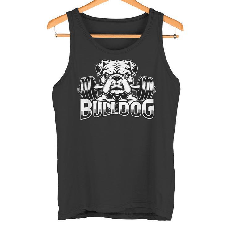 Bulldog ボディービルダー ウェイトリフティング ジム トレーニング フィットネス タンクトップ