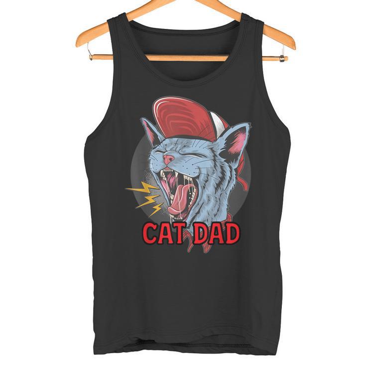 Cat Dad Best Cat Dad Ever Birthday Festa Del Papà Canotta