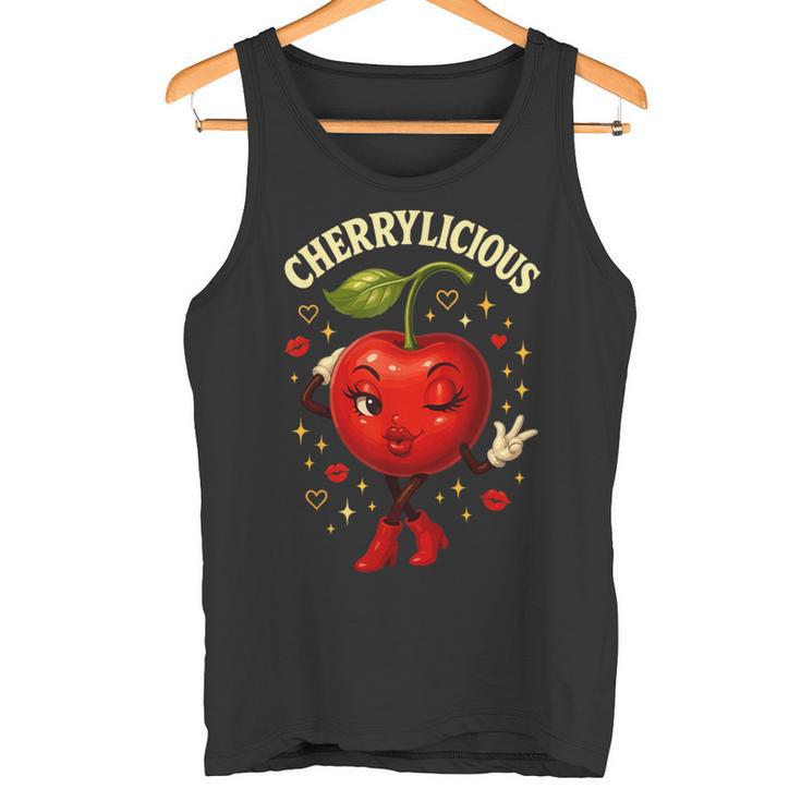 Cherrylicious キュート チェリー さくらんぼ おもしろフルーツ タンクトップ