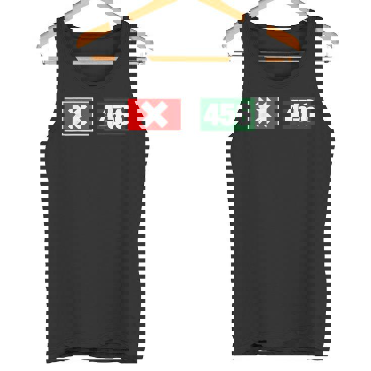 Cool 456 Code Number Illustration Novelty Graphic s タンクトップ