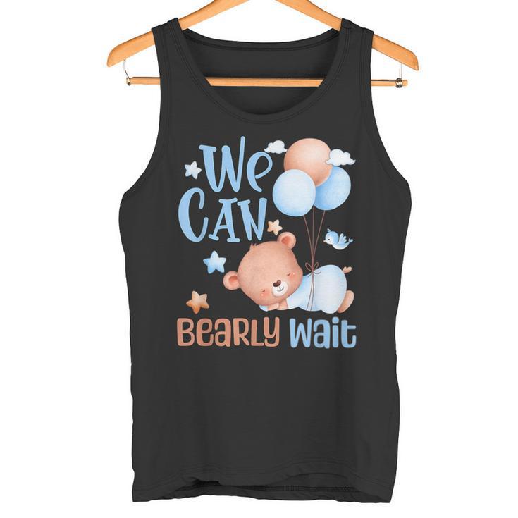 Cute We Can Bearly Wait For Gender Neutral ベビーシャワーパーティー タンクトップ