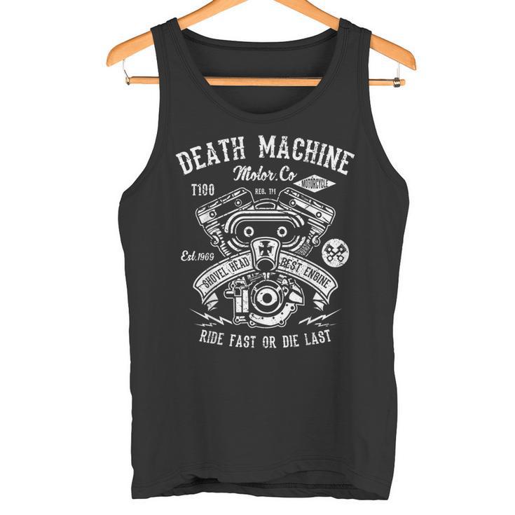Death Machine Ride Fast Or Die Last ビンテージtシャツ タンクトップ
