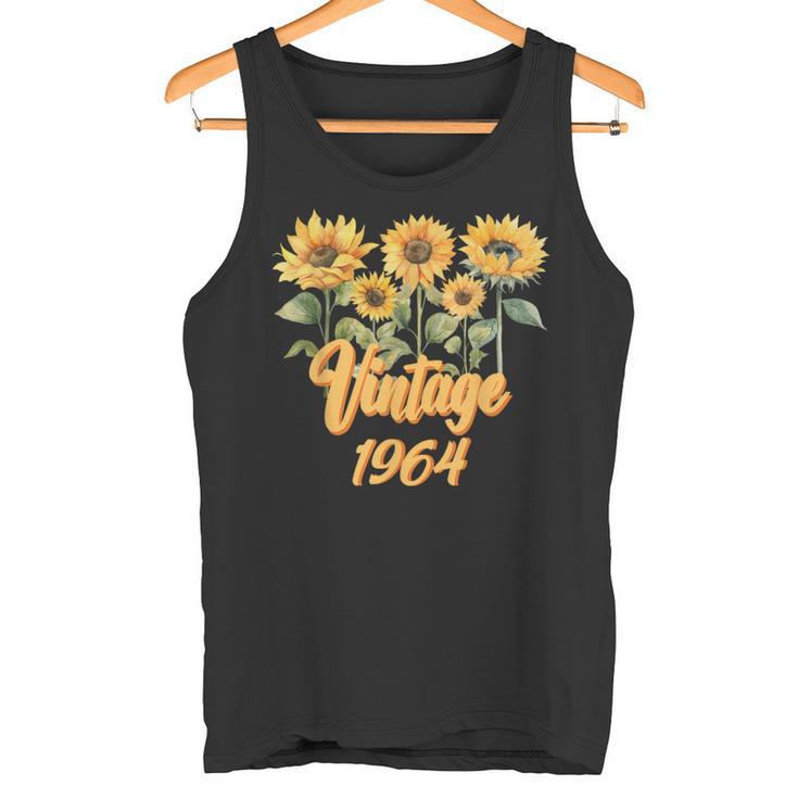 intage 1964 Avec Cinq Beaux Tournesols Débardeur e