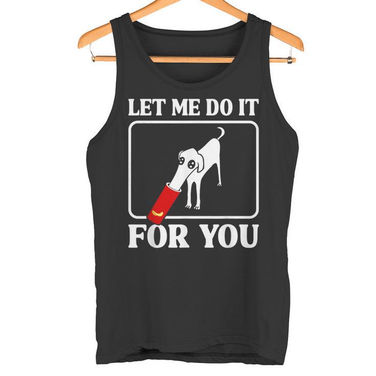 Divertido Meme De Perro Borzoi Déjame Hacerlo Por Ti Camiseta sin mangas