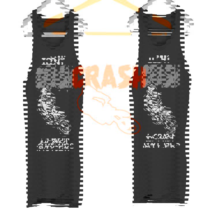 I Dont Crash ダートバイク 面白い モトクロス バイカー メンズ レディース キッズ タンクトップ