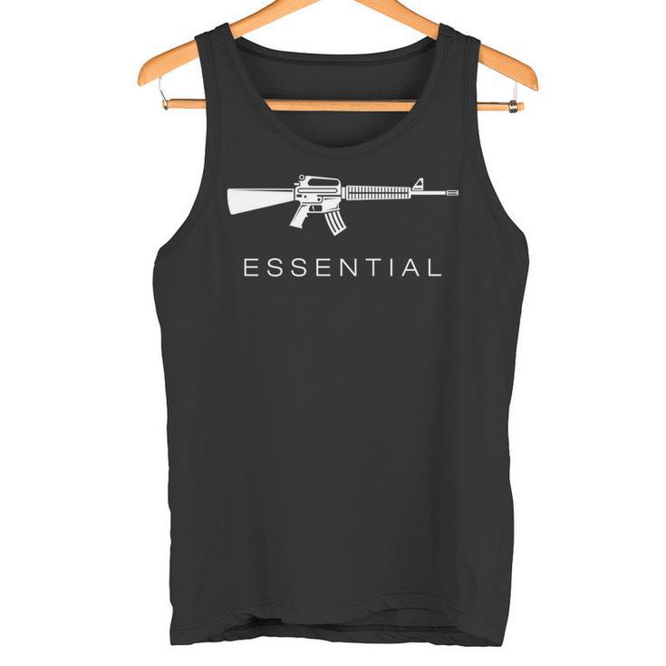 Essential Weapons ガンシャツ Ar-15 アサルトライフル銃 長袖tシャツ タンクトップ