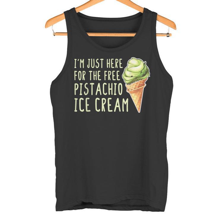 Estoy Aquí Para El Helado De Pistacho Gratis Camiseta sin mangas