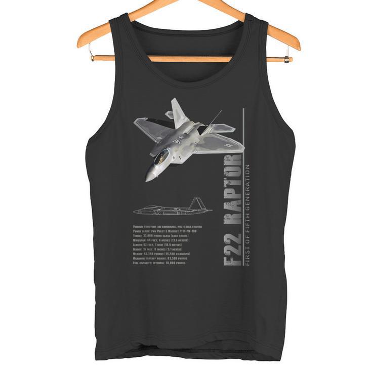 F-22 ラプター ジェット戦闘機仕様 タンクトップ