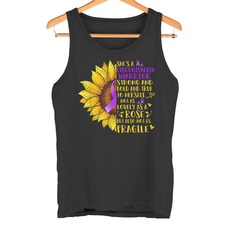 Fibromialgia Guerrero Girasoloporte Fibromialgia Regalos Camiseta sin mangas