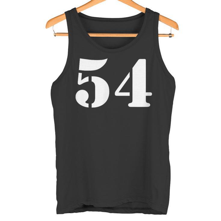 Fifty Four 数字 54 ナンバー タンクトップ
