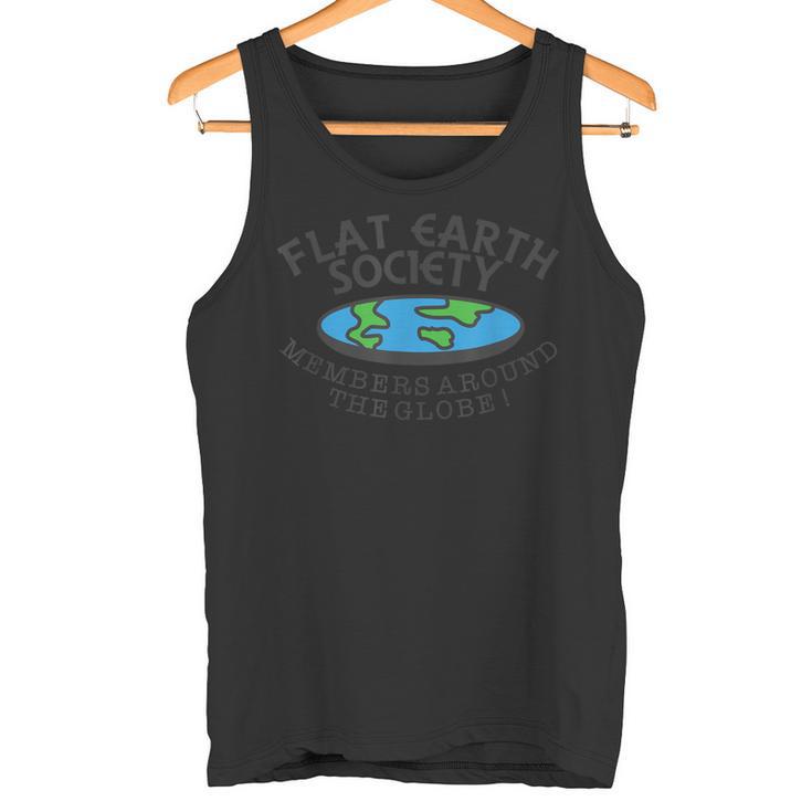 Flat Earthociety Members Around The Globe ジョーク タンクトップ