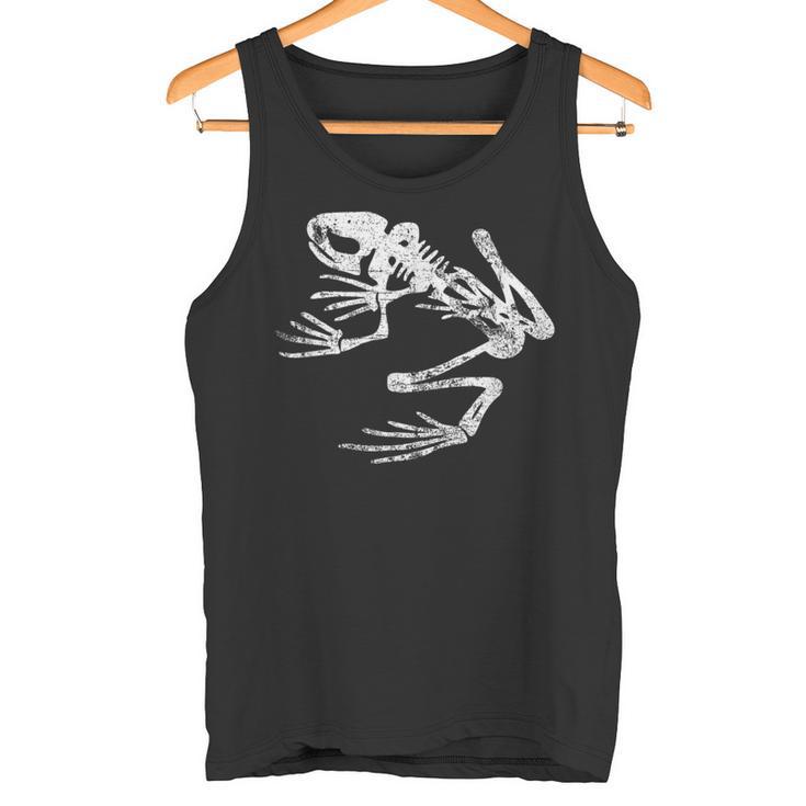 Frogman Bonefrog アンティーク調ホワイトプリント タンクトップ
