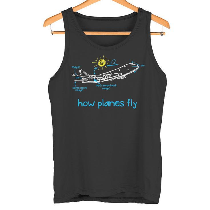 Aerospace How Planes Fly Air Magic Flight Crew タンクトップ