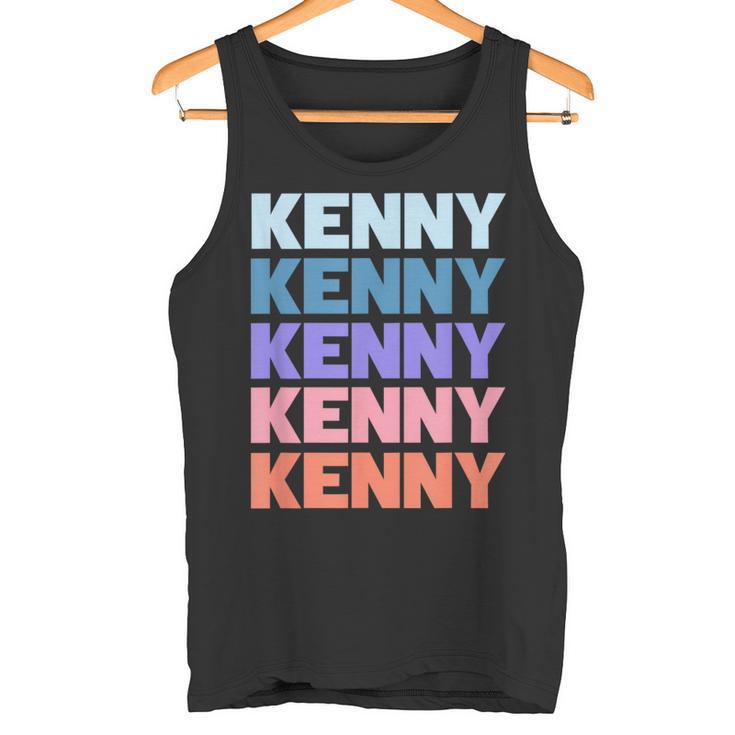 Modern Repeated Text Kenny タンクトップ