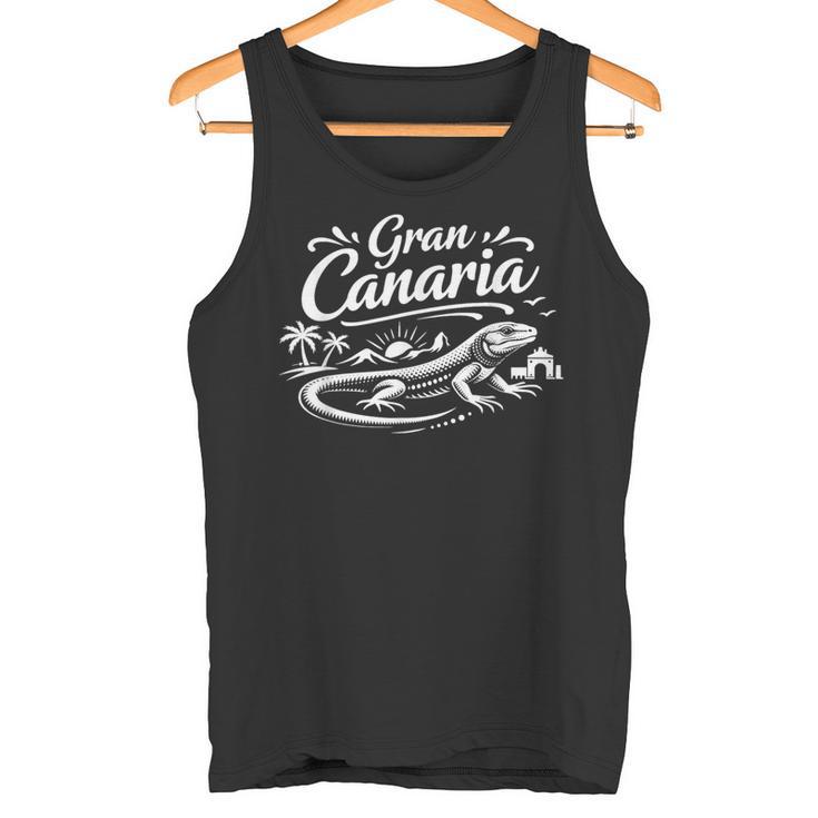 Gráfico Deiaje De Gran Canaria Lagartija Canaria Camiseta sin mangas