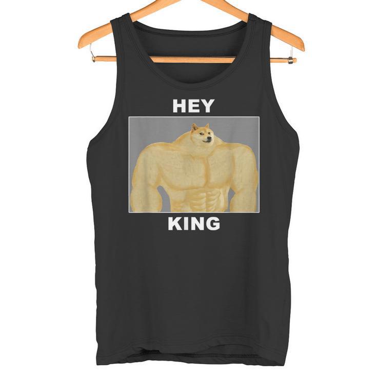 Hey Kingwole Doge Meme タンクトップ