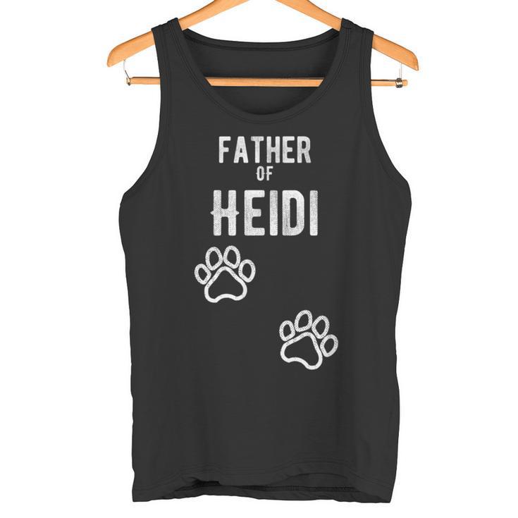 Hombre Father Of Heidi – Perro Cachorro Personalizado Nombre Gráfico Camiseta sin mangas