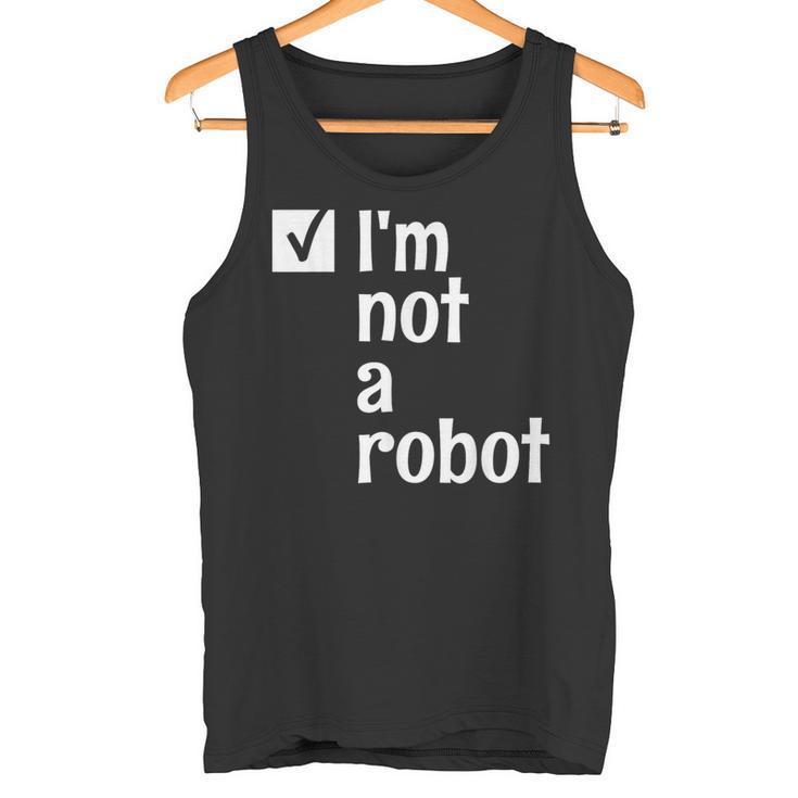 I'm Not A Robot Aiゲーマー タンクトップ