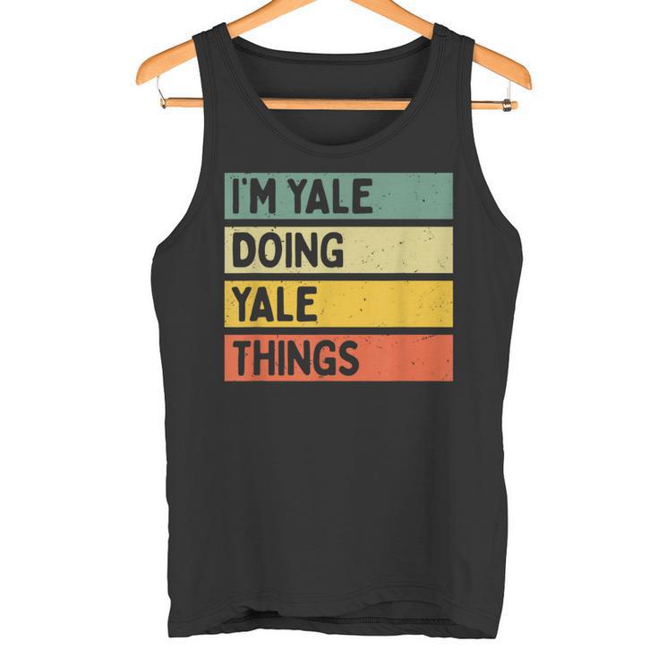 I'm Yale Doing Yale Things 面白い名言 タンクトップ