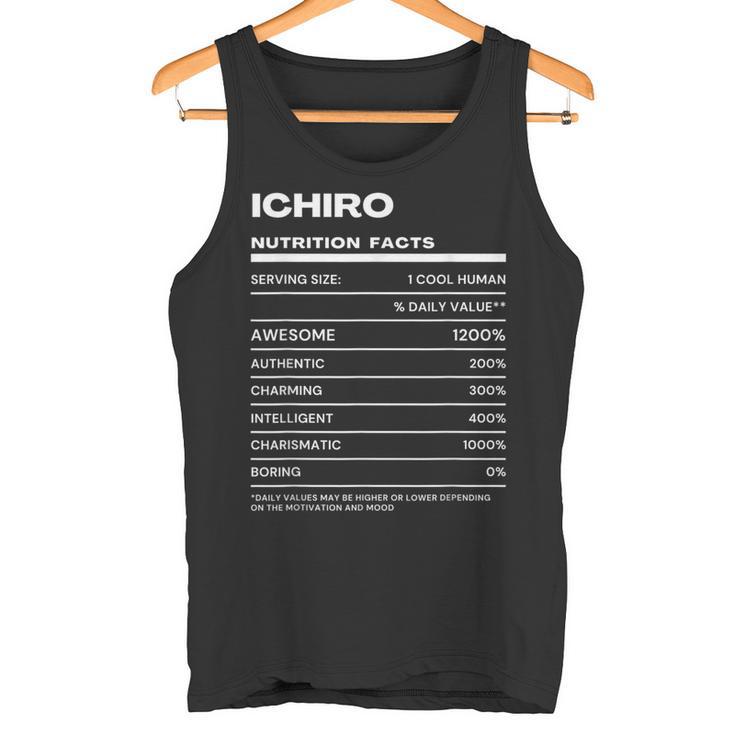 Ichiro 栄養成分表示 タンクトップ