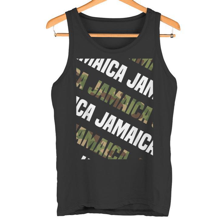 Jamaicaカモ柄グリーンカモフラージュ タンクトップ