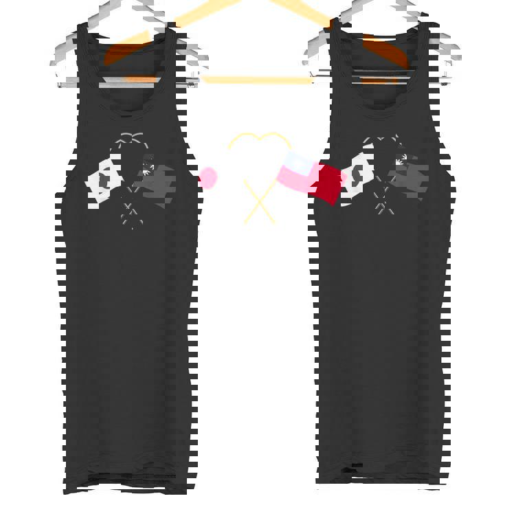 Japanese Flag Taiwanese Flag 台湾の遺産 台湾のルーツ 日本の国旗 台湾の国旗 タンクトップ