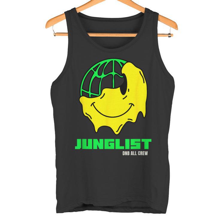 Junglist ドラムとベース Dnb スマイリー タンクトップ
