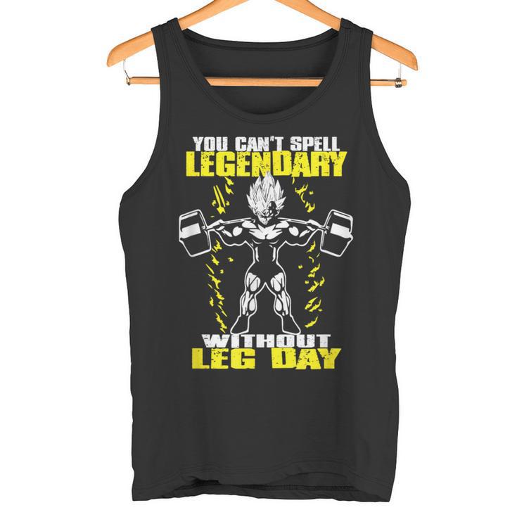 Leg Day ボディビルディング スクワット ジム モチベーションスクワット タンクトップ