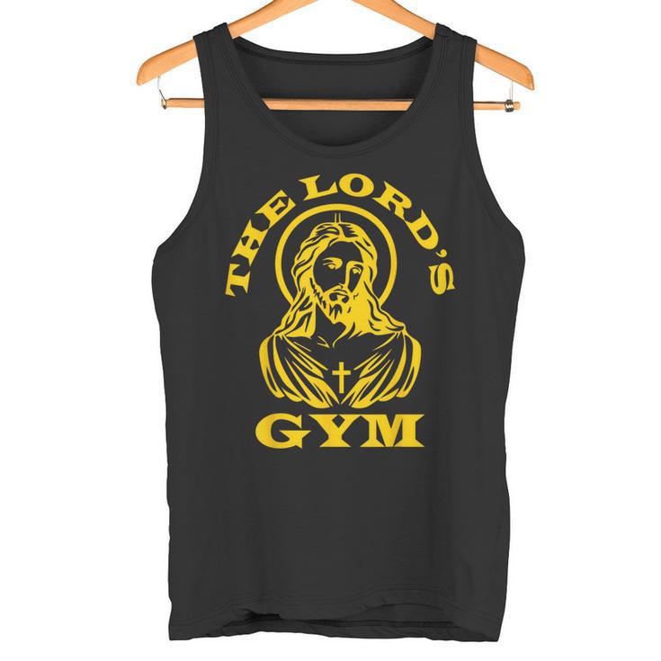 The Lords Gym 重量挙げに クリスチャン ジーザス 好き タンクトップ