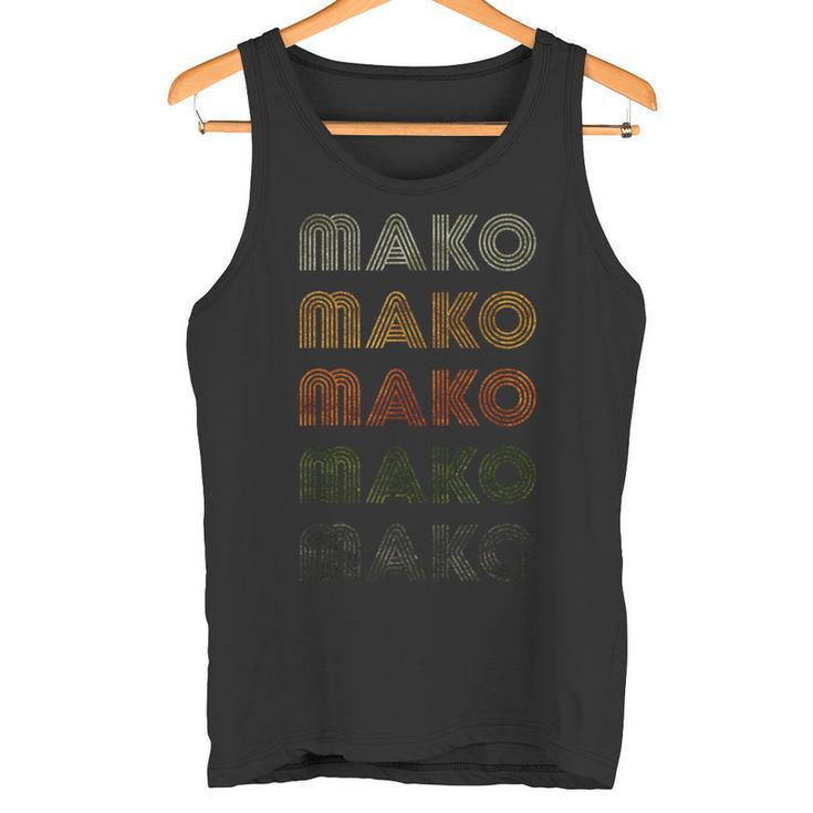 Love Heart Mako グランジ ビンテージスタイル ブラック マコ タンクトップ