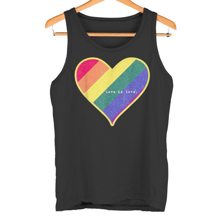 Love Is Love レインボーハート タンクトップ